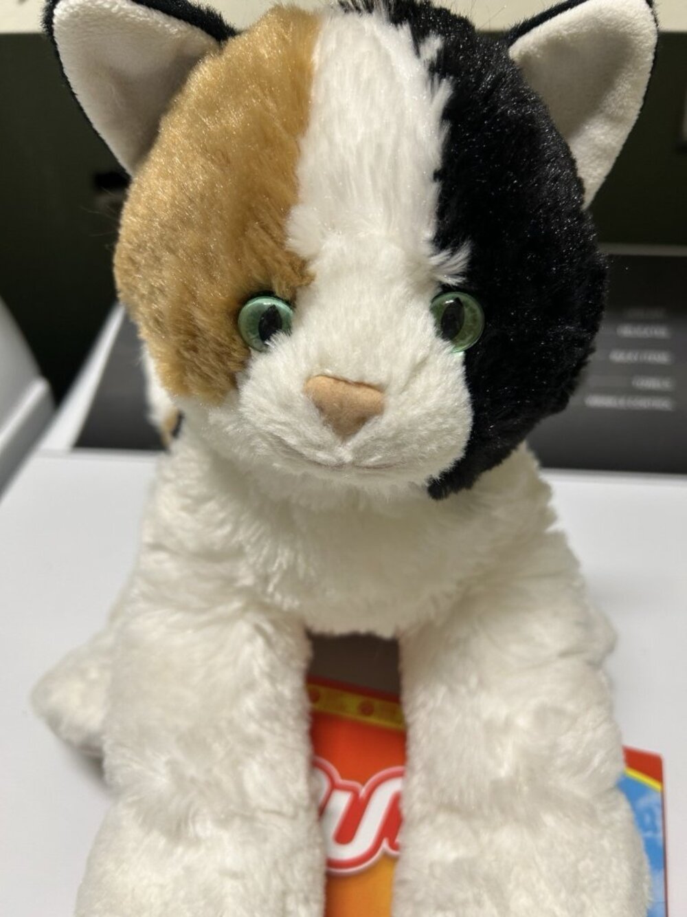 Build A Bear Workshop Calico Cat 12" Plush White Brown Black Stuffed Animal BABW